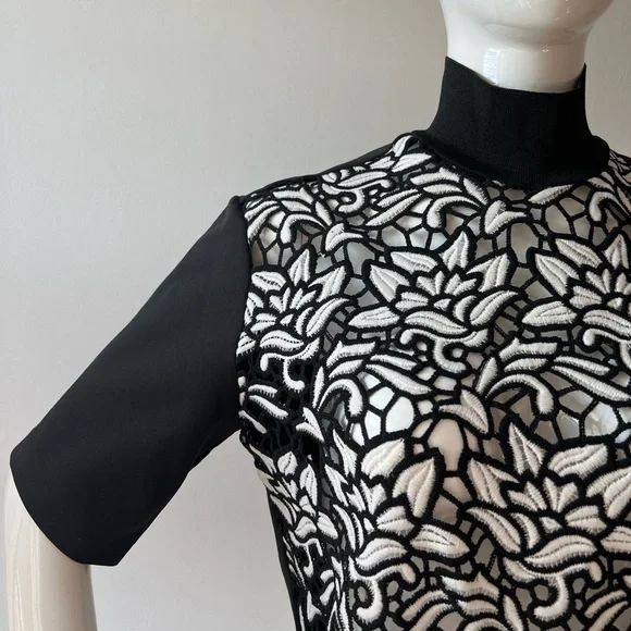 SANDRO Embroidered Lace Top - Picture 3 of 9